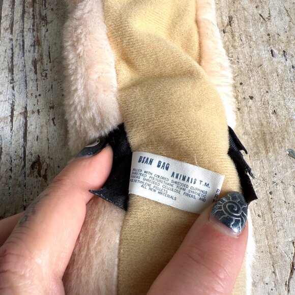 Vintage Knickerbocker Caterpillar Plush Pink Beige 60s 70s Bean Bag Toy - Picture 3 of 6